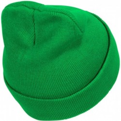 Skullies & Beanies Solid Color Long Beanie - Kelly Green - CC112V0CNC7 $17.32