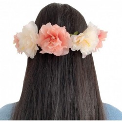 Headbands Flower Crown Floral Hair Wreath Wedding Headband Festival Garland - 3-Pink - CT18RYNNIS5 $16.27