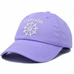 Baseball Caps Captain Hat Sailing Baseball Cap Navy Gift Boating Men Women - Lavender - CS18WEWG4I0 $16.99