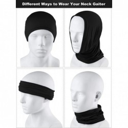 Balaclavas Summer UV Protection Neck Gaiter Scarf Balaclava Breathable Face Cover Scarf - Black - CX19648706O $34.59