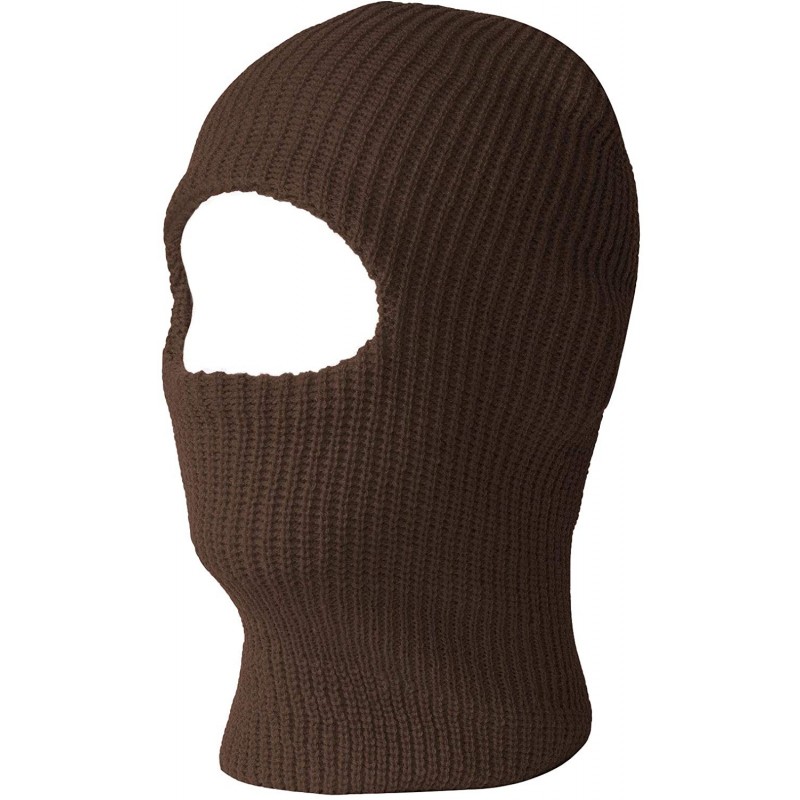 Balaclavas One Hole Ski Mask (20 - Coffee Brown - C011BFGIHYV $14.21