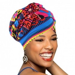 Headbands Easy Wearing African Head Wrap-Long Scarf Turban Shawl Hair Bohemian Headwrap - 001-Colour07 - CX18U55XQ9X $28.74