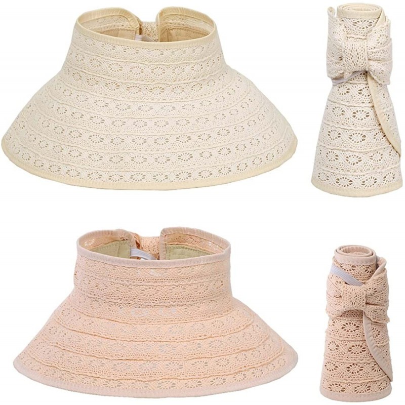 Sun Hats BMC 2pc Mommy and Me Straw Material Collapsible Roll Up Wide Brim Hats - Mixed Lights - CT12N1HWBRB $16.70