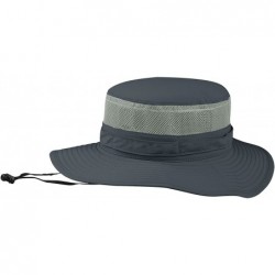 Bucket Hats Taslon UV Bucket Hat with Mesh Sides - Charcoal - CK11LV4GU5P $29.51