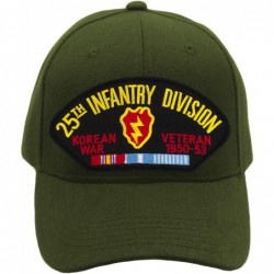 Baseball Caps 25th Infantry Division - Korea Hat/Ballcap Adjustable One Size Fits Most - Olive Green - CA18OOTLO2Q $28.10