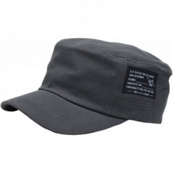 Baseball Caps A97 Unisex Soldier Patch Point Basic Fashion Club Army Cap Cadet Military Hat - Gray - CI121AN0RGN $34.41