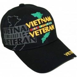 Baseball Caps U.S. Military Vietnam Veteran Official Licensed Embroidery Hat Army Veteran Baseball Cap - CD18HKDUE5L $52.98