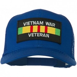 Baseball Caps Vietnam War Veteran Patched Mesh Cap - Royal - CW11Q3SSP2P $30.92