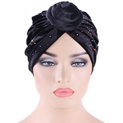 Skullies & Beanies New Women's Cotton Flower Elastic Turban Beanie Chemo Cap Hair Loss Hat - W 3 in 1 Styie 6 - CJ1920LDAAY $...