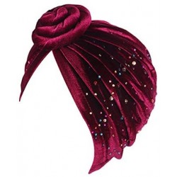 Skullies & Beanies New Women's Cotton Flower Elastic Turban Beanie Chemo Cap Hair Loss Hat - W 3 in 1 Styie 6 - CJ1920LDAAY $...