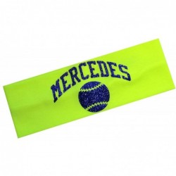 Headbands Design Your Own Personalized SOFTBALL Cotton Stretch Headband With GLITTER VARSITY FONT and CUSTOM Player Name - CP...