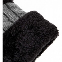 Skullies & Beanies Womens Winter Hats Infinity Scarf Set Warm Knit Fleece Slouchy Beanie Hat Gifts - C-hat Scarf Set-light Gr...