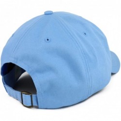 Baseball Caps Oversize XXL Plain Unstructured Soft Crown Cotton Dad Hat - Carolina Blue - C618SCCYAUG $32.63