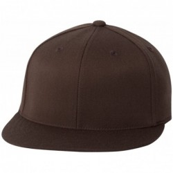 Baseball Caps Original Blank Flatbill Premium Fitted 210 Hat Cap Flex Fit Flat Bill Small/Medium - Brown (Small/Medium- Brown...