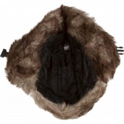 Bomber Hats Morgan Unisex Faux Fur Trooper Hat - Black - CA11LOCNO7V $22.74