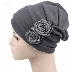Skullies & Beanies Slouchy Headwear w/Flower Oversized Beanies Womens Soft Ski Cap Warm Baggy Turban Hat Chemo Hair Loss - Gr...
