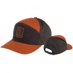 Baseball Caps Cap - Charcoal/Rust Solid - CK18W2QN79G $67.13