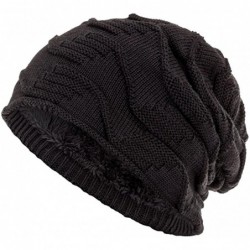 Skullies & Beanies Cable Knit Beanie - Thick- Soft & Warm Chunky Beanie Hats for Women & Men - CZ189T79TCN $22.84