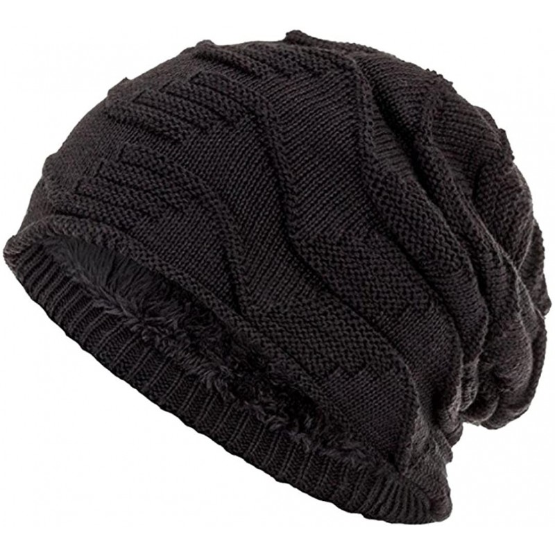 Skullies & Beanies Cable Knit Beanie - Thick- Soft & Warm Chunky Beanie Hats for Women & Men - CZ189T79TCN $15.85