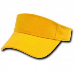 Sun Hats GOLD YELLOW ADJUSTABLE SUN GOLF TENNIS VISOR CAP CAPS HAT HATS - C3112ETVH31 $20.15