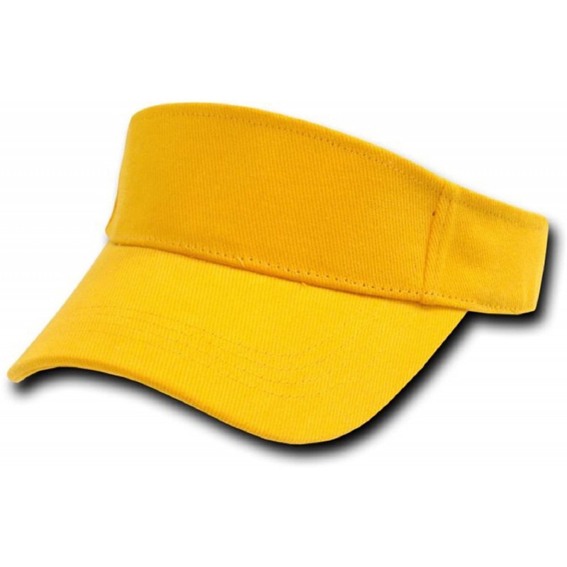 Sun Hats GOLD YELLOW ADJUSTABLE SUN GOLF TENNIS VISOR CAP CAPS HAT HATS - C3112ETVH31 $14.15
