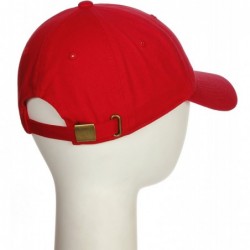 Baseball Caps Customized Letter Intial Baseball Hat A to Z Team Colors- Red Cap White Black - Letter Y - CM18ET4KZ9K $24.51