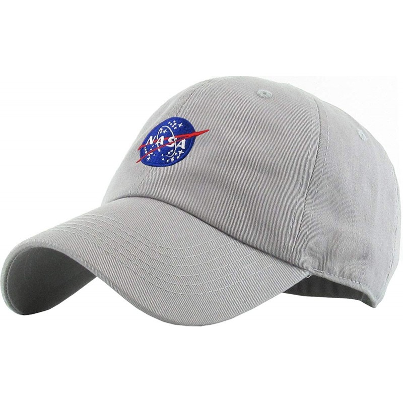 Baseball Caps Vintage NASA Insignia Dad Hat Collection Baseball Cap Polo Style Adjustable Worm - C2183RMM942 $22.10