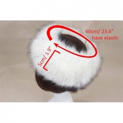 Skullies & Beanies Women's Faux Fur Headband Soft Winter Cossack Russion Style Hat Cap - Light Grey - CP18L8GWSZ8 $24.58