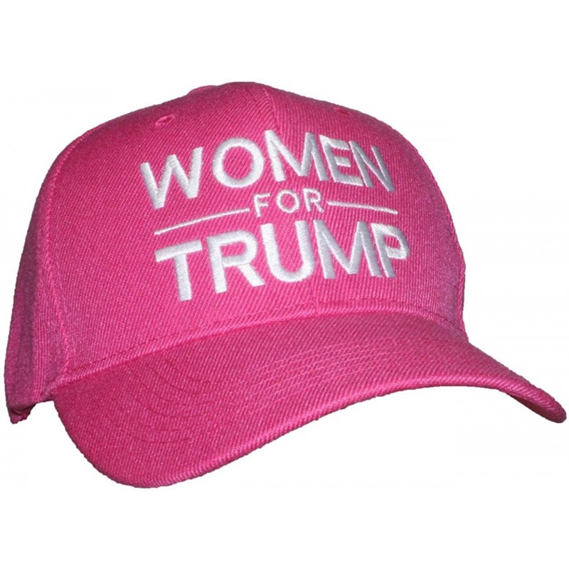 Baseball Caps Adult Embroidered Women for Trump Adjustable Ballcap - Dark Pink W/White Thread - CH18ZM823U5 $24.09