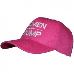 Baseball Caps Adult Embroidered Women for Trump Adjustable Ballcap - Dark Pink W/White Thread - CH18ZM823U5 $24.09