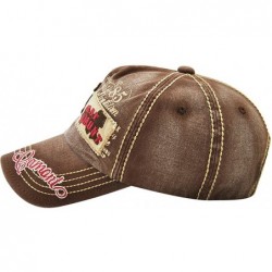 Baseball Caps 100% Cotton Distressed Vintage Trucker Baseball Cap Hat - Brown - CU189NAELZZ $20.64