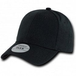 Baseball Caps Fitall Flex Baseball Cap - Black - CS112EEQA4V $37.94