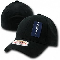 Baseball Caps Fitall Flex Baseball Cap - Black - CS112EEQA4V $34.28