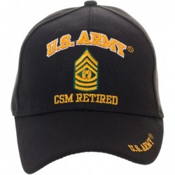 Baseball Caps Officially Licensed US Army Retired Baseball Cap - Multiple Ranks Available! - Command Sergeant Major - C71838T...