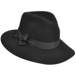 Fedoras Gwen Wide Brim Hat Black- S/M - CQ1187U94K9 $54.71