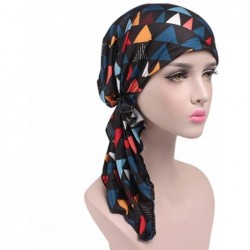 Skullies & Beanies Women's Chemo Hat Pre Tied Turban Head Scarves Headwear Beanie Coverings Summer - Multicolor - CH18XXWIW7T...
