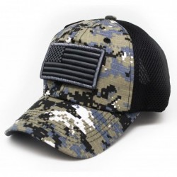 Baseball Caps US Patch Adjustable Plain Trucker Baseball Cap Hats (Multi-Colors) - Black Dig Camo - C818D60IYY3 $26.91