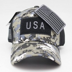 Baseball Caps US Patch Adjustable Plain Trucker Baseball Cap Hats (Multi-Colors) - Black Dig Camo - C818D60IYY3 $24.94
