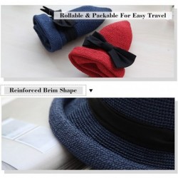 Bucket Hats Womens UPF50 Foldable Summer Sun Beach Straw Hats Accessories Wide Brim - 89032_beige - CA17YZ5Y383 $37.44