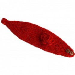 Sun Hats Knitted Head Wrap C96 - Red - C211Y3MTLAH $32.47