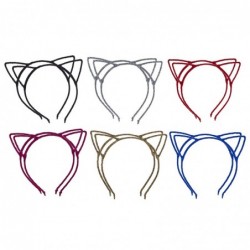 Headbands Multicolor Glitter Trendy Cat Ear Headband Accessories 12PC Set - CJ18C9CQE0S $19.76