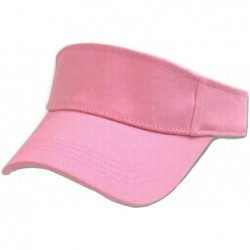 Baseball Caps Adjustable Sports Visor - Pink - CZ110DL1TLH $21.18