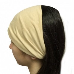 Cold Weather Headbands Wide Fabric Headband- Cream - Cream - C911TDGL4XB $23.65