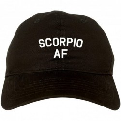 Baseball Caps Scorpio AF Astrology Sign Dad Hat Baseball Cap - Black - CS188N6852T $42.66