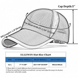 Baseball Caps Unisex Breathable Quick Dry Mesh Baseball Cap Running hat- L/XL - Black-l/Xl - CL12J2BFIV5 $14.95
