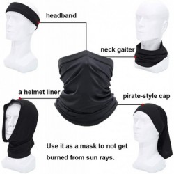 Balaclavas Neck Gaiter Face Bandanas Mask for Women Balaclava for Men Face Scarf Cover for Dust- Sports- Outdoor 4pcs - CA198...