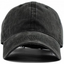 Baseball Caps WTF America Retro Adjustable Cowboy Denim Hat Unisex Hip Hop Baseball Caps - Red - C018HK0RGX9 $16.50