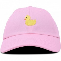 Baseball Caps Cute Ducky Soft Baseball Cap Dad Hat - Xxs / Xs / S - Light Pink - C718LXO5W0Q $22.96