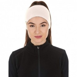 Cold Weather Headbands Reversible Headband - True Red-Cream - CR12O9V53WY $26.33