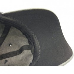 Baseball Caps Classic Unisex Baseball Cap Adjustable Washed Dyed Cotton Ball Hat - Black - CE182MU39QM $19.93